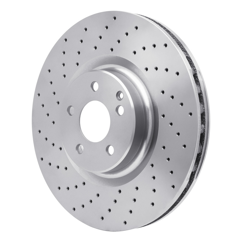 Mercedes-Benz C63 AMG Brake Rotor (1) - Front - R1 Concepts - Drilled - `08-`21